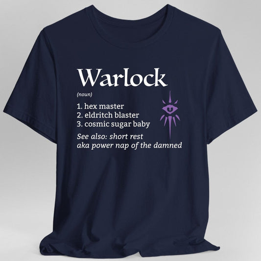Warlock Class Definition D&D T-shirt Sunburst RPG