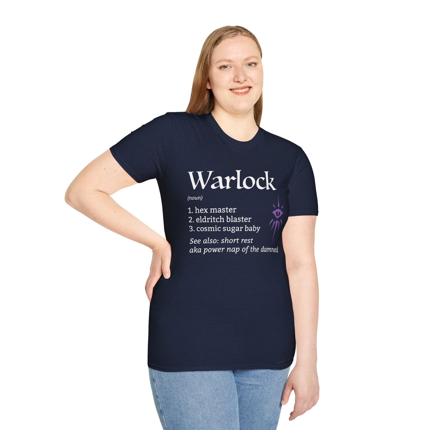 Warlock Class Definition D&D T-shirt Sunburst RPG