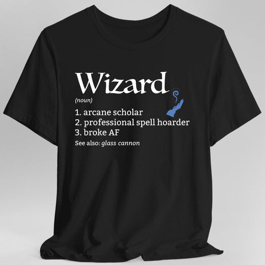 Wizard Class Definition D&D T-Shirt Sunburst RPG