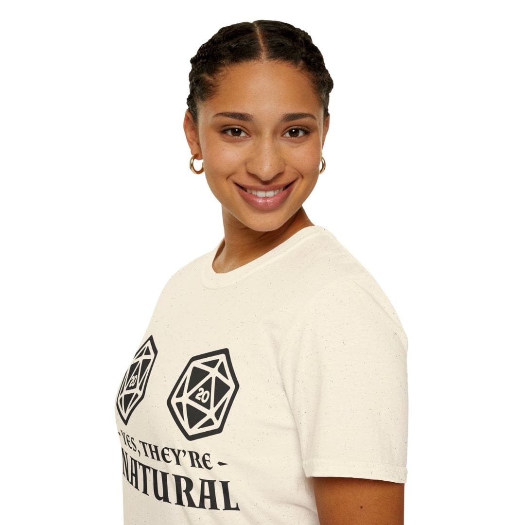 Yes They're Natural DnD Shirt Sunburst RPG