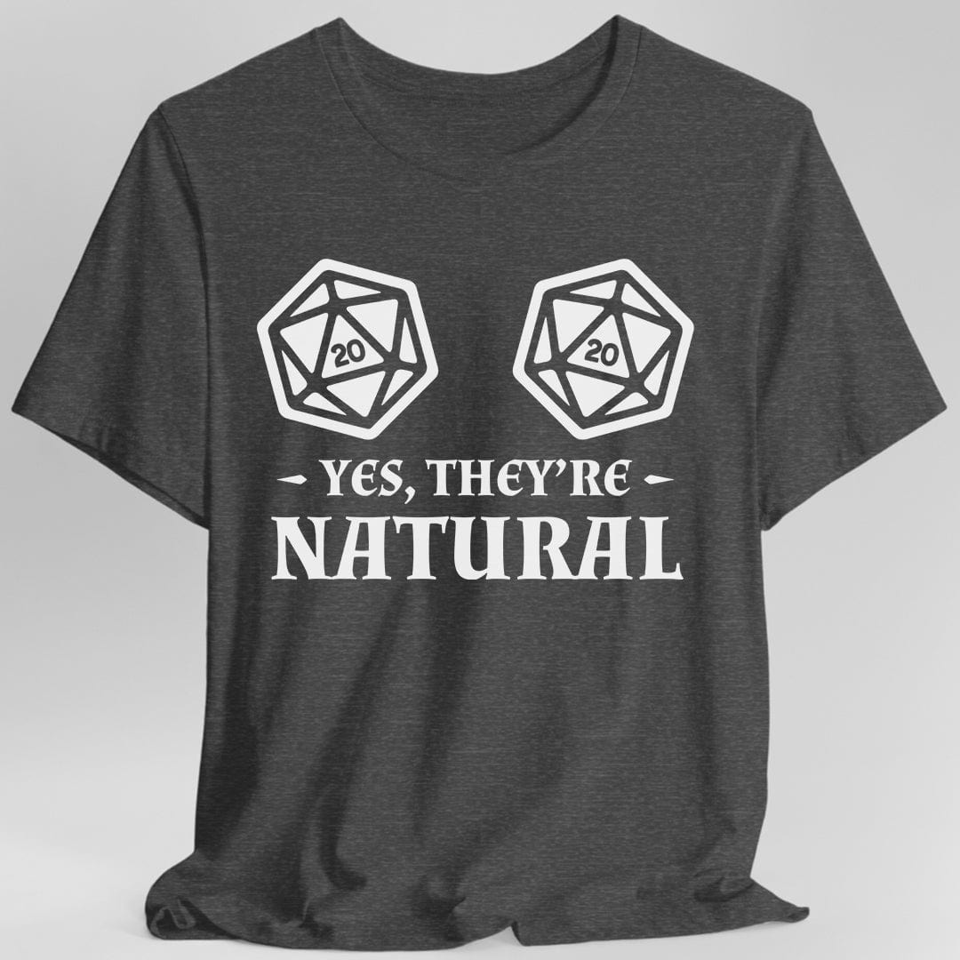 Yes They're Natural DnD Shirt Sunburst RPG