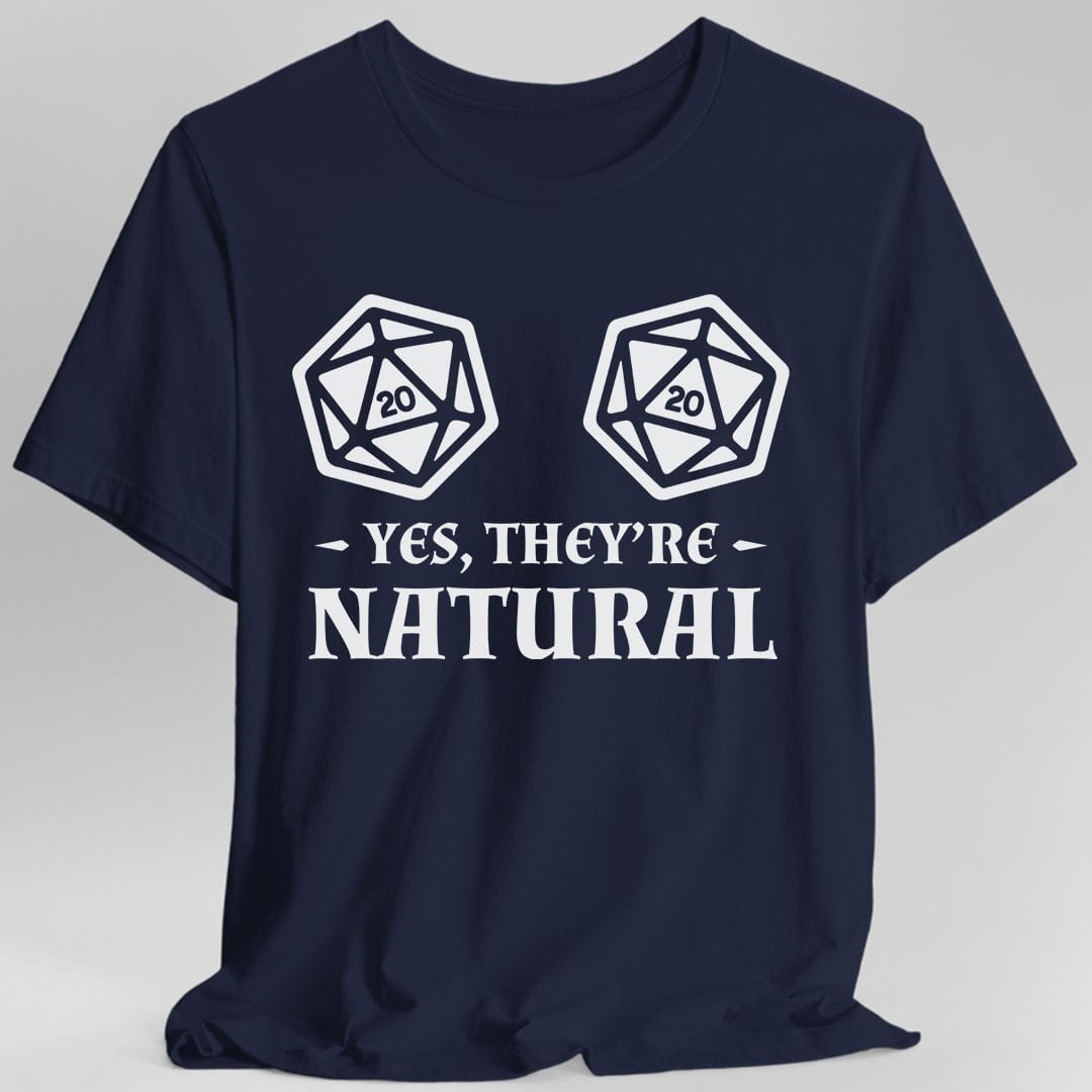 Yes They're Natural DnD Shirt Sunburst RPG